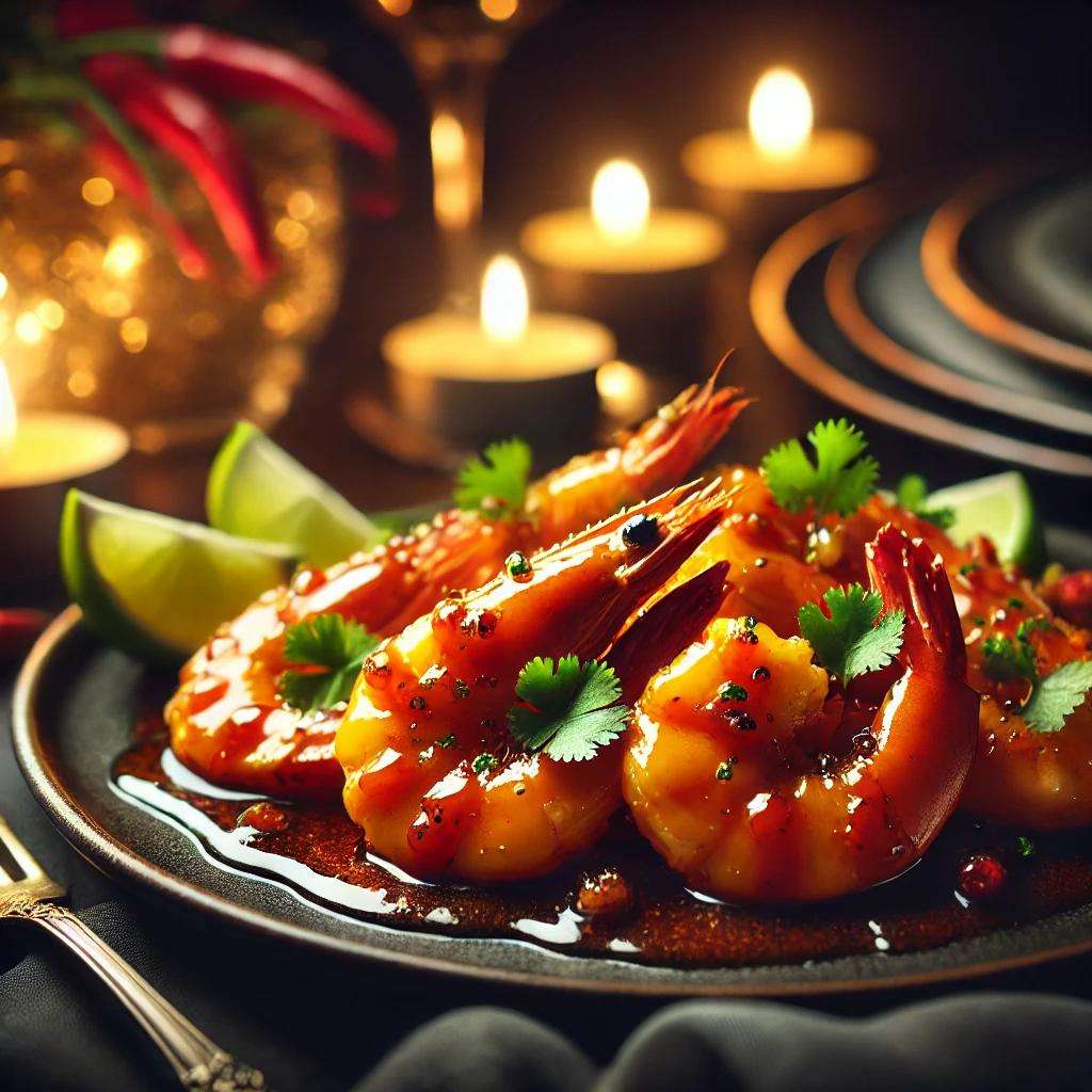 Koch mich heiß – 25 verführerische Rezepte für Lust und Genuss: Wenn Kochen zum sinnlichen Abenteuer wird 2 Mango-Chili-Garnelen